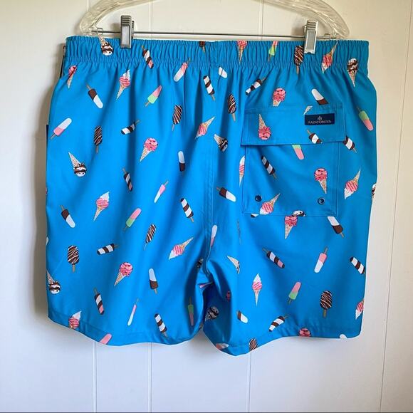 NWT Rainforest Ice Cream Swim Trunks - Picture 5 of 5